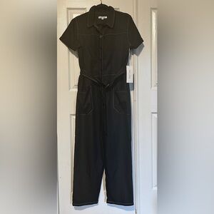 Mimi Chica Black Short Sleeve Jumpsuit With Pockets XL